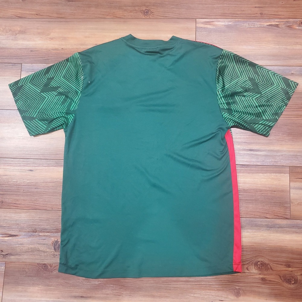 Lada Mexico National Team Soccer Jersey Mens Medium Green Red Geometric Shirt - Picture 5 of 9